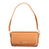 Mario Valentino Brown Polyurethane Women's Bag with Adjustable Strap