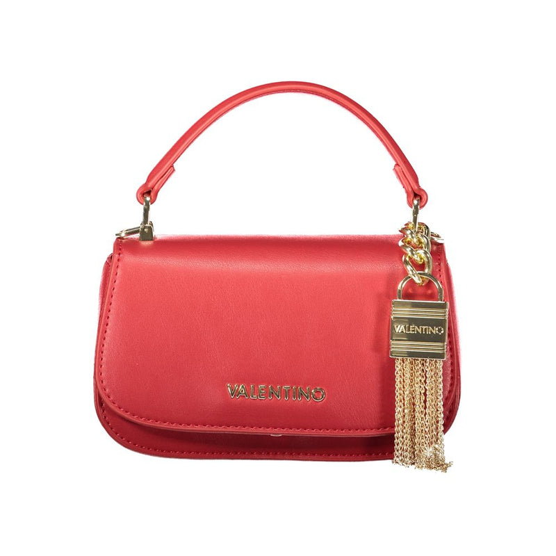Mario Valentino Rosso Poliuretano Donna Bag with Contrast Details
