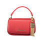 Mario Valentino Rosso Poliuretano Donna Bag With Contrast Details
