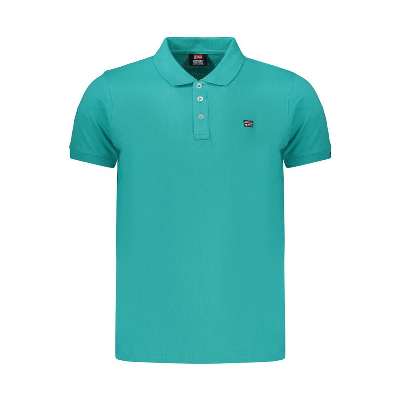 Polo en coton vert pour hommes Norway 1963