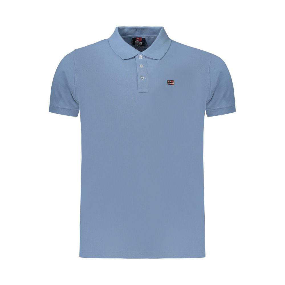 Norway 1963 Azzurro Cotton Men's Polo Shirt