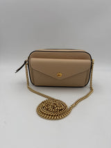 Gucci GG Jumbo Beige Shoulder Bag with Front Pocket