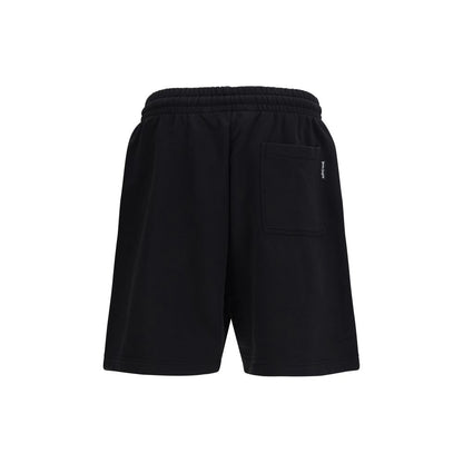 Palm Angels Black Cotton Bermuda Shorts