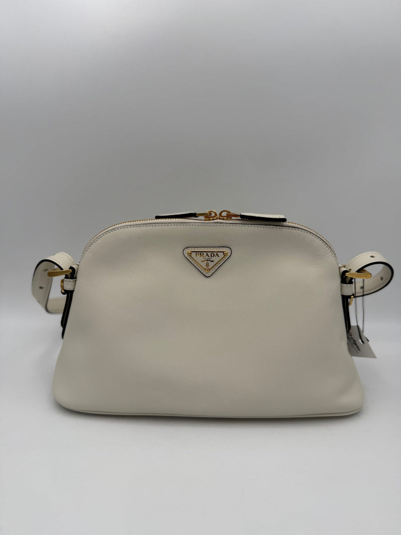 Prada PRADA Bauletto BOWLING en Cuir - Sac à Main