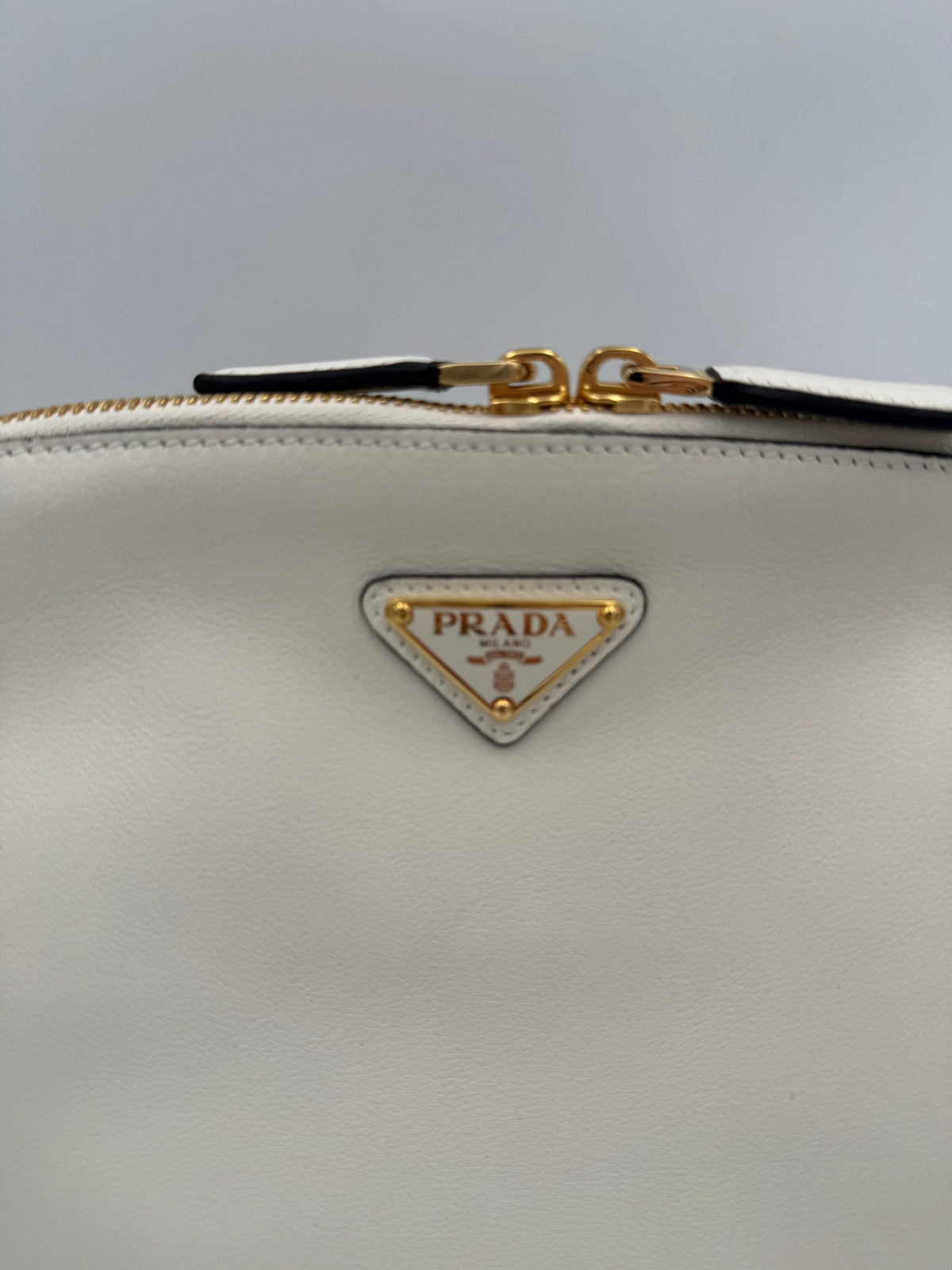 Prada PRADA Bauletto BOWLING en Cuir - Sac à Main