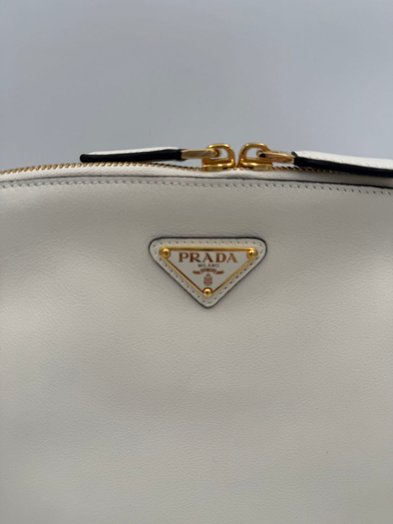 Prada PRADA Bauletto BOWLING en Cuir - Sac à Main