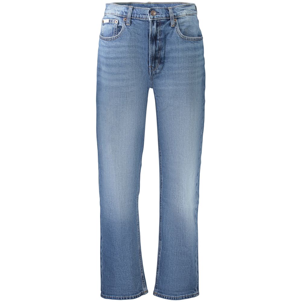 Calvin Klein Blue High-Rise Tapered Women's Jeans