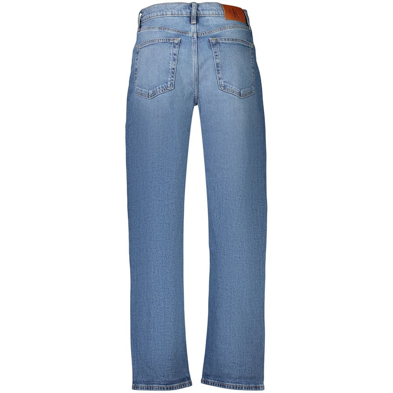 Calvin Klein Blue High-Rise Tapered Women's Jeans