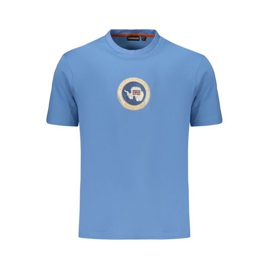 T-shirt Napapijri Azzurro en coton pour homme