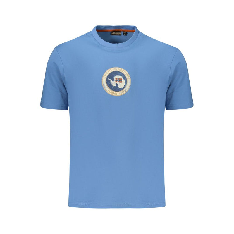 T-shirt Napapijri Azzurro en coton pour homme