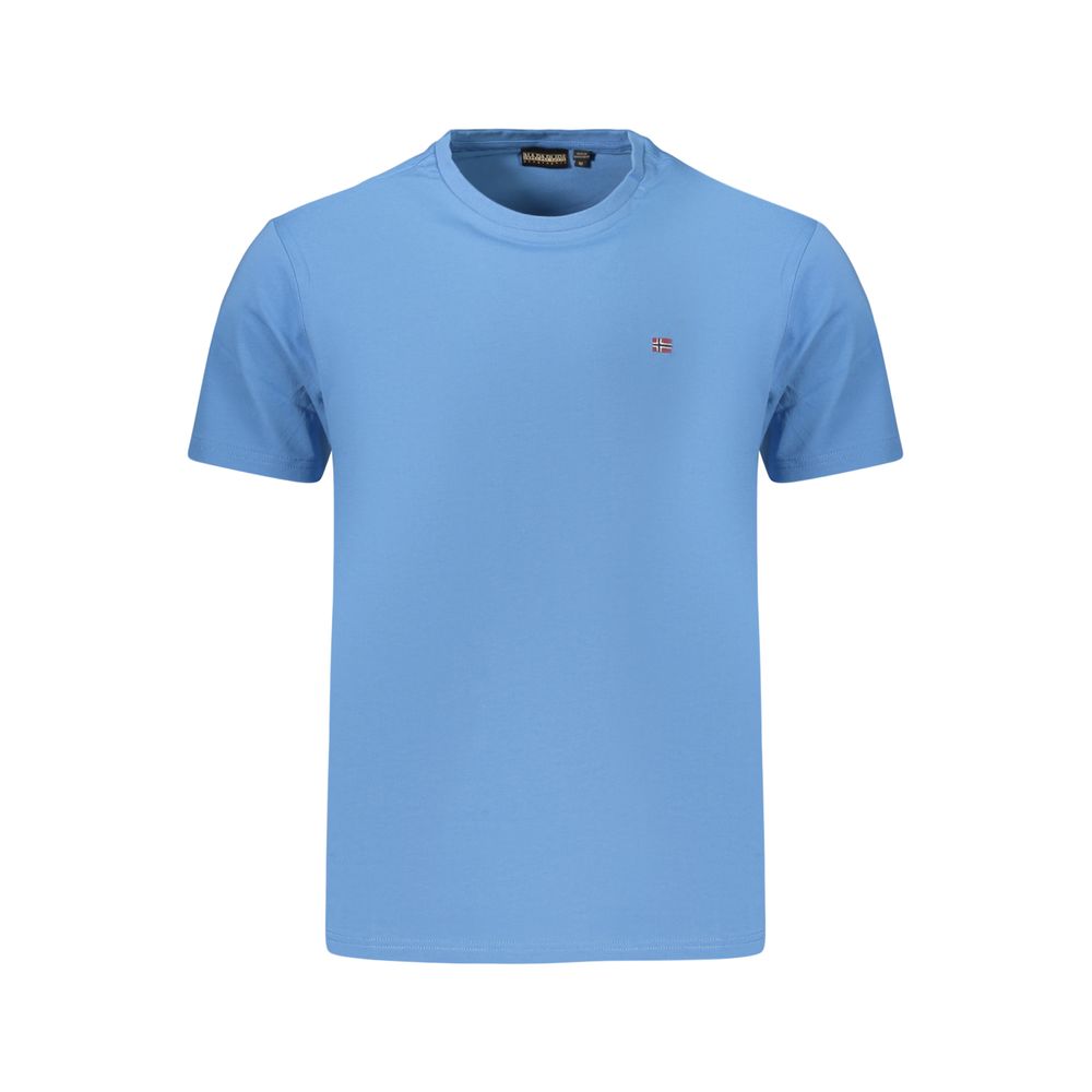 T-shirt Napapijri Azzurro en Coton pour Homme