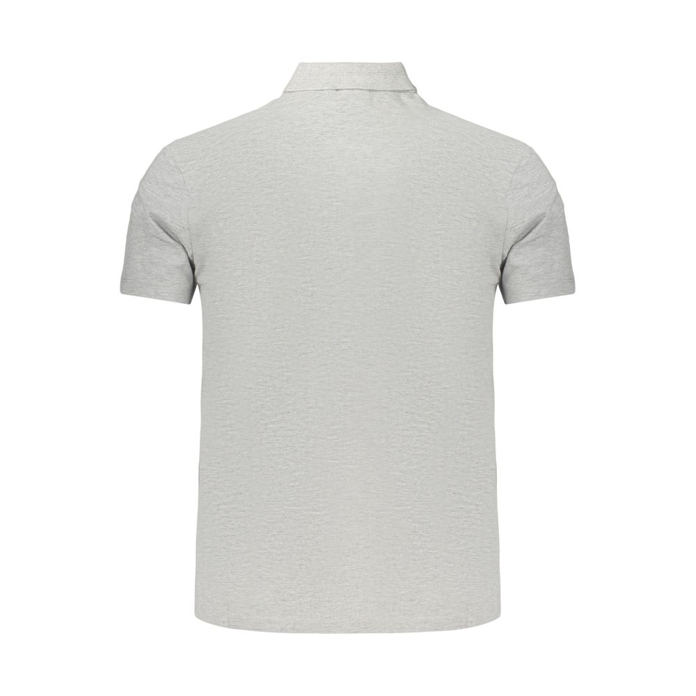 Napapijri Gray Cotton Men's Polo Shirt - Stylish & Comfortable