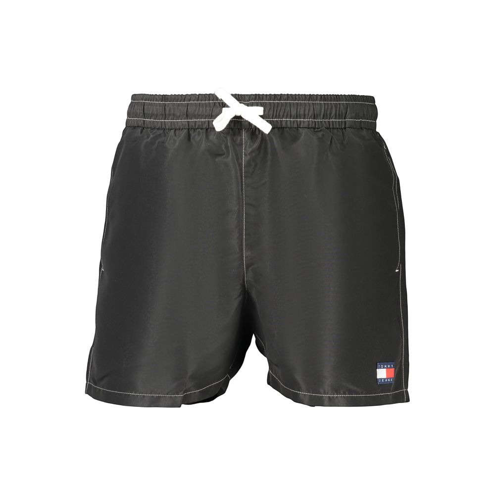 Tommy Hilfiger Black Polyester Men's Swim Boxer Shorts