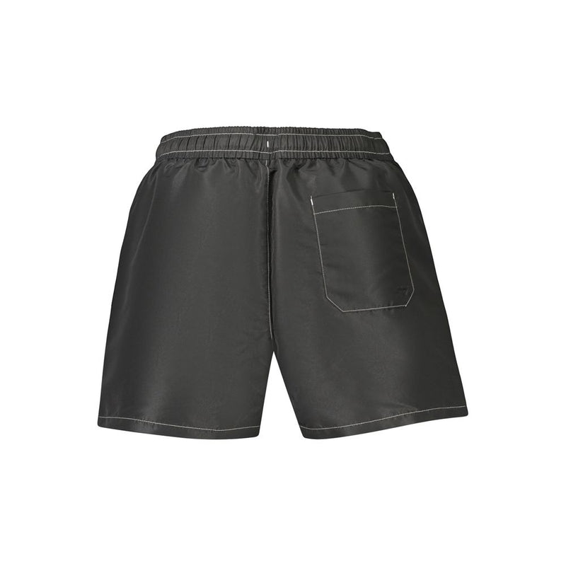 Tommy Hilfiger Black Polyester Men's Swim Boxer Shorts