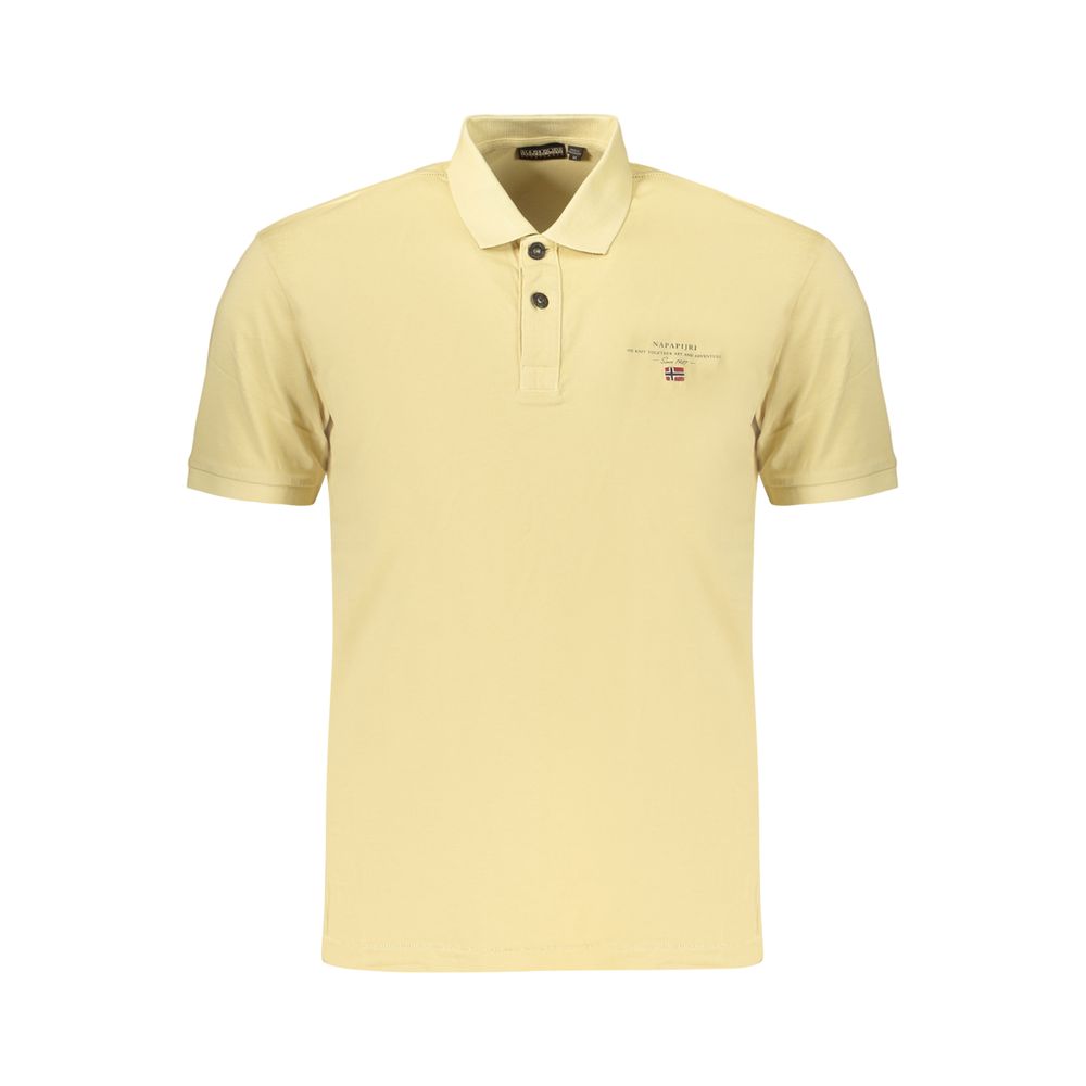Napapijri Beige Cotton Men's Polo - Stylish & Comfortable