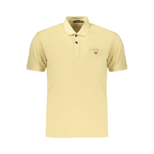 Napapijri Beige Cotton Men's Polo - Stylish & Comfortable