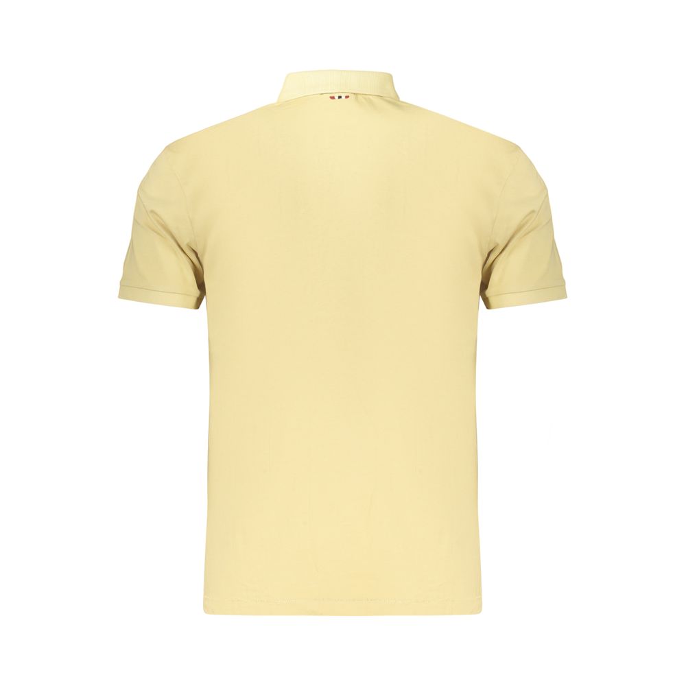 Napapijri Beige Cotton Men's Polo - Stylish & Comfortable
