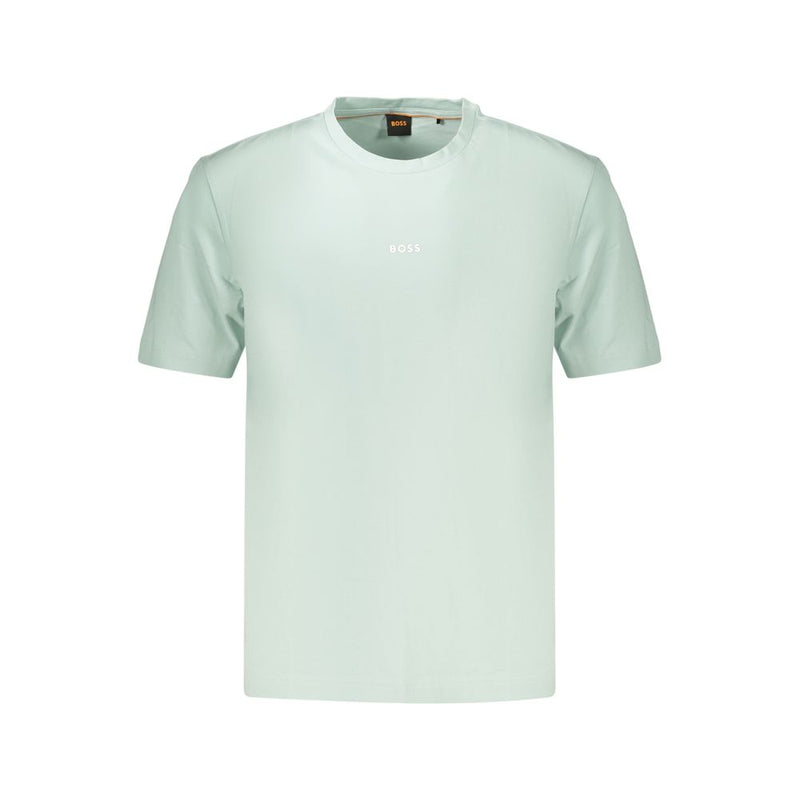 Hugo Boss Blue Cotton Men's T-Shirt - Stylish Comfort