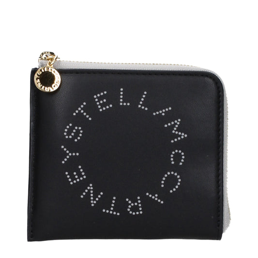 Stella McCartney Black Leather Wallet - Eco-Friendly Design