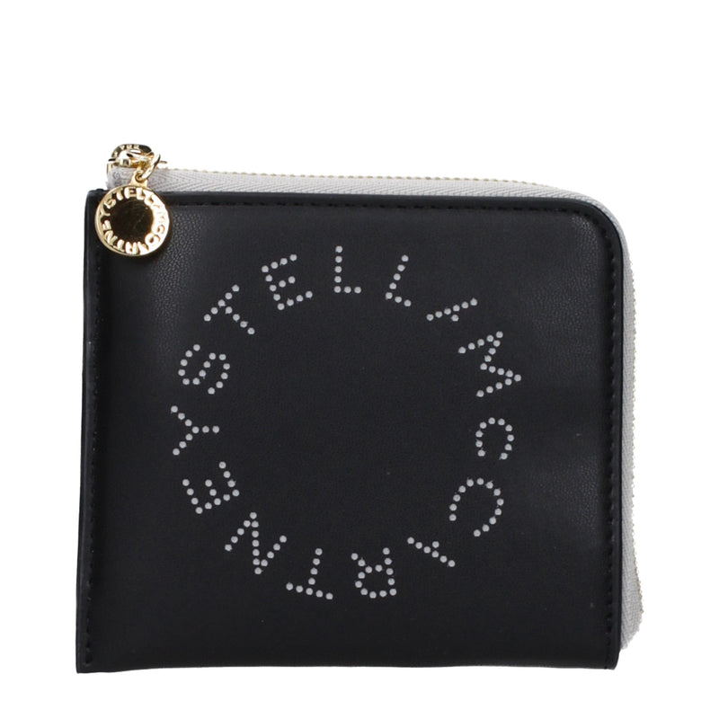 Stella McCartney Black Leather Wallet - Eco-Friendly Design