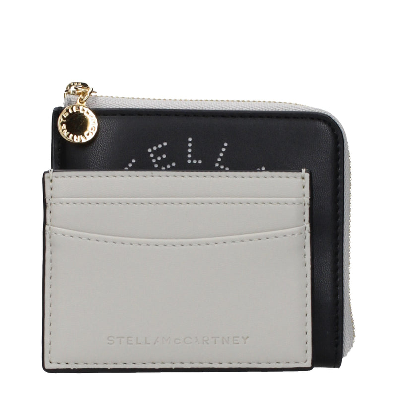 Stella McCartney Black Leather Wallet - Eco-Friendly Design