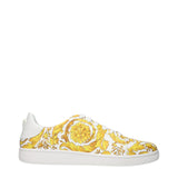 Versace White Leather Sneakers for Men