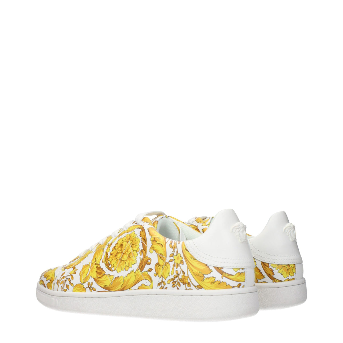 Versace White Leather Sneakers for Men