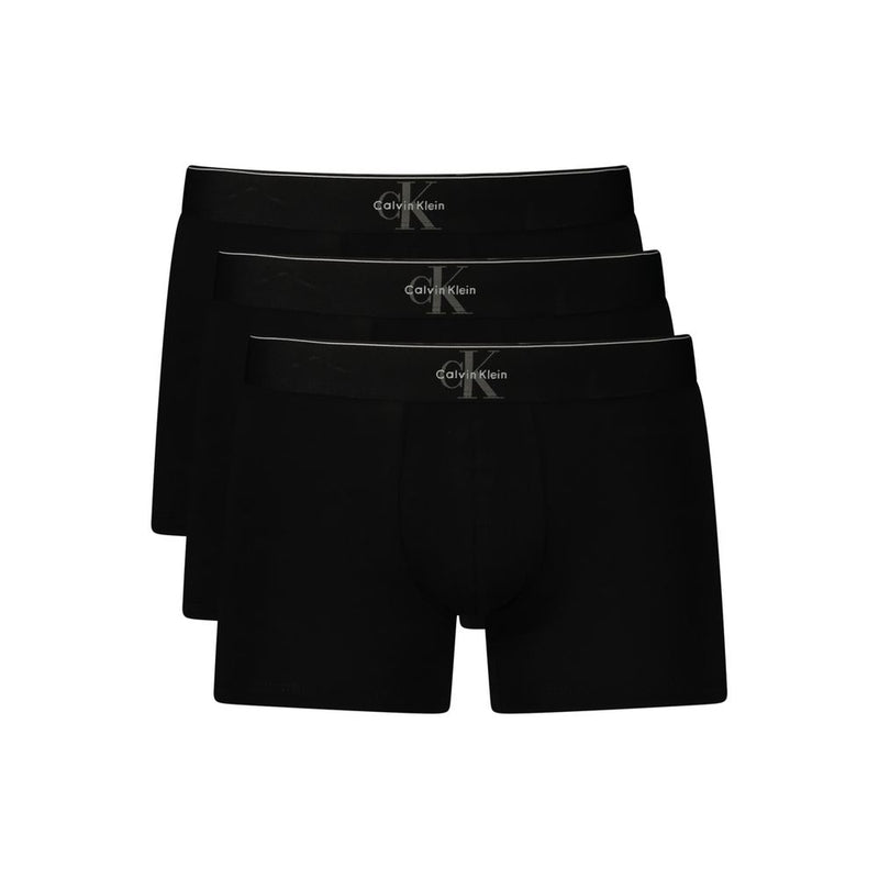 Calvin Klein Black Cotton Men's Boxer Shorts Tri-Pack
