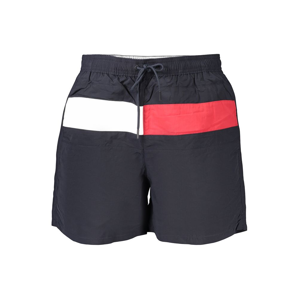 Tommy Hilfiger Blue Polyester Men's Swim Boxer Shorts