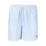 Calvin Klein Striped Sky Blue Men's Swim Boxer Shorts