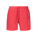 Tommy Hilfiger Rosso Polyester Men's Swim Boxer Shorts