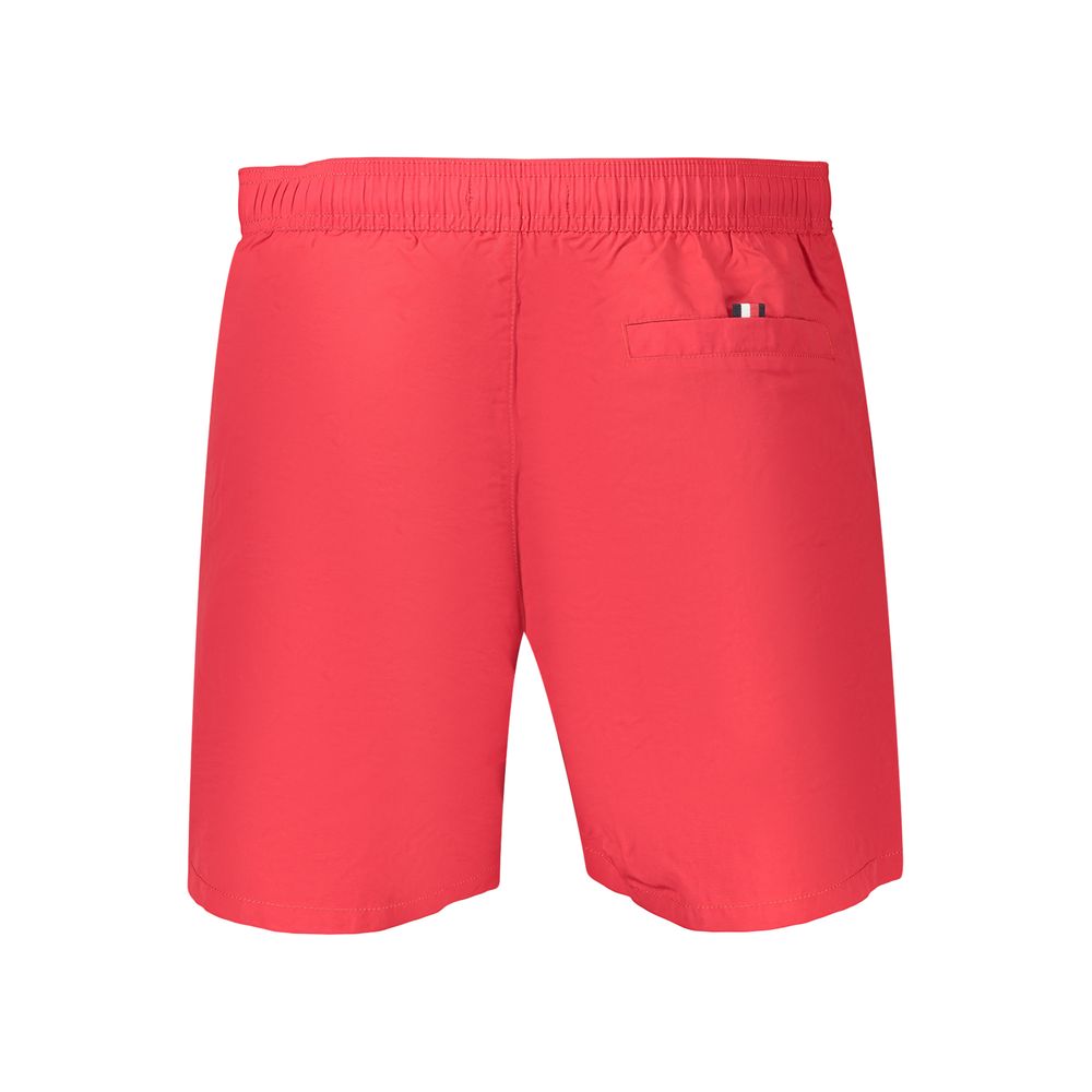 Tommy Hilfiger Rosso Polyester Men's Swim Boxer Shorts