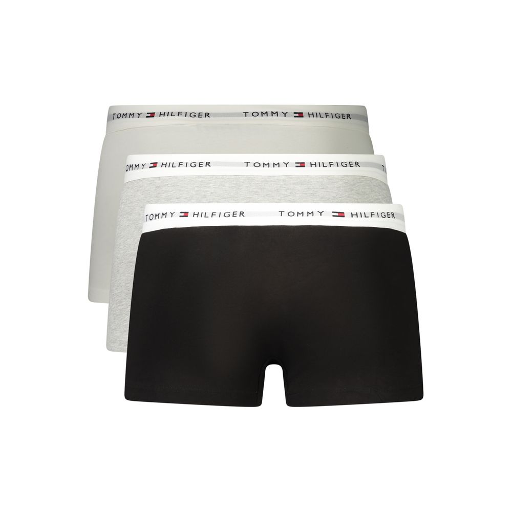 Tommy Hilfiger Grey Cotton Men's Boxer Shorts - Tri-Pack