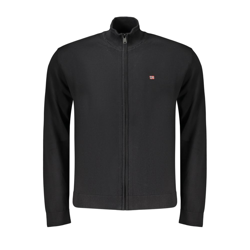 Napapijri Black Cotton Men's Sweater - Stylish & Comfortable