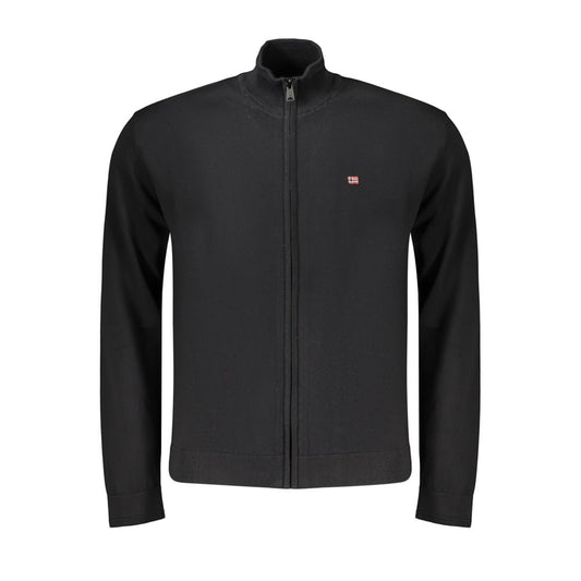 Napapijri Black Cotton Men's Sweater - Stylish & Comfortable