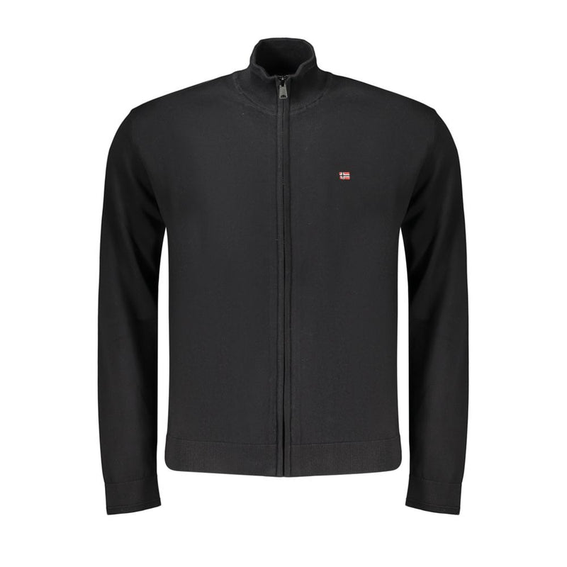 Napapijri Black Cotton Men's Sweater - Stylish & Comfortable