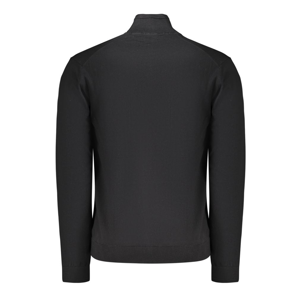 Napapijri Black Cotton Men's Sweater - Stylish & Comfortable