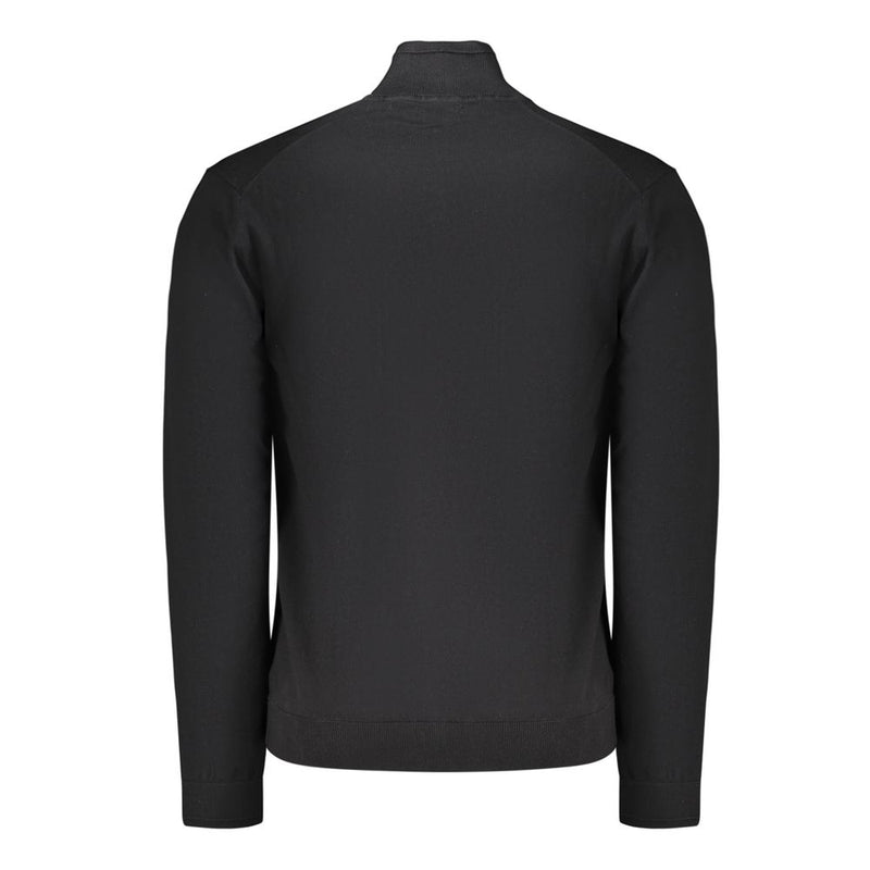 Napapijri Black Cotton Men's Sweater - Stylish & Comfortable