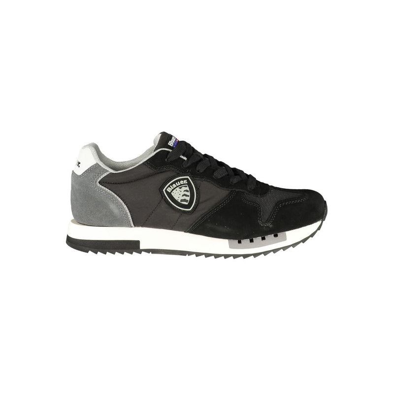 Blauer Black Polyurethane Men's Sneaker - Stylish Comfort
