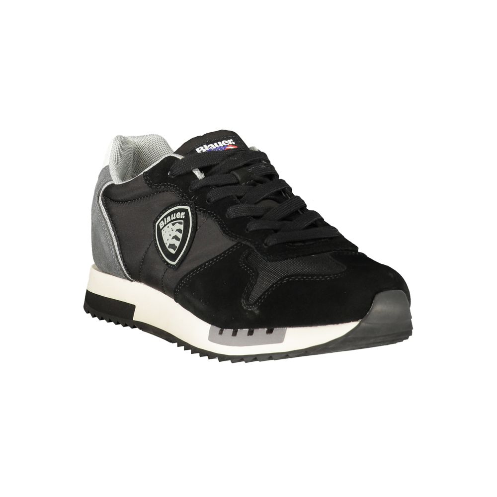 Blauer Black Polyurethane Men's Sneaker - Stylish Comfort