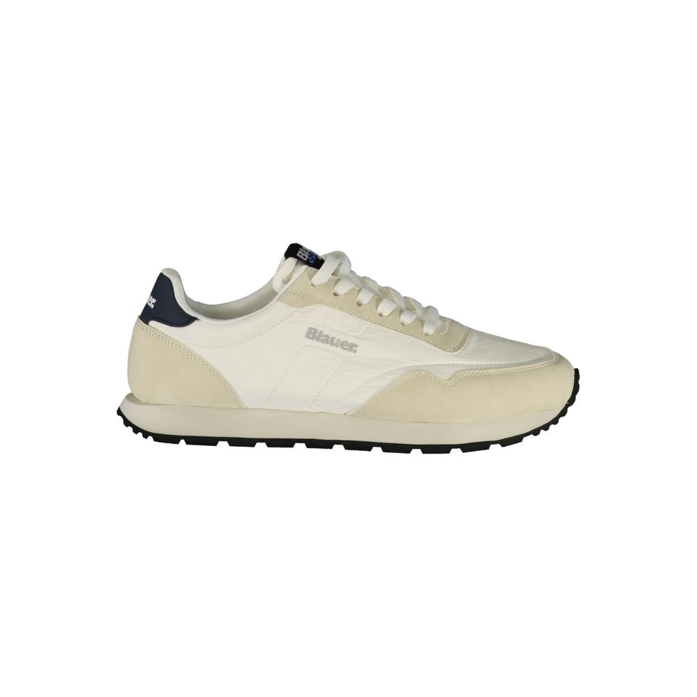 Blauer Bianco Polyester Men's Sneaker - White