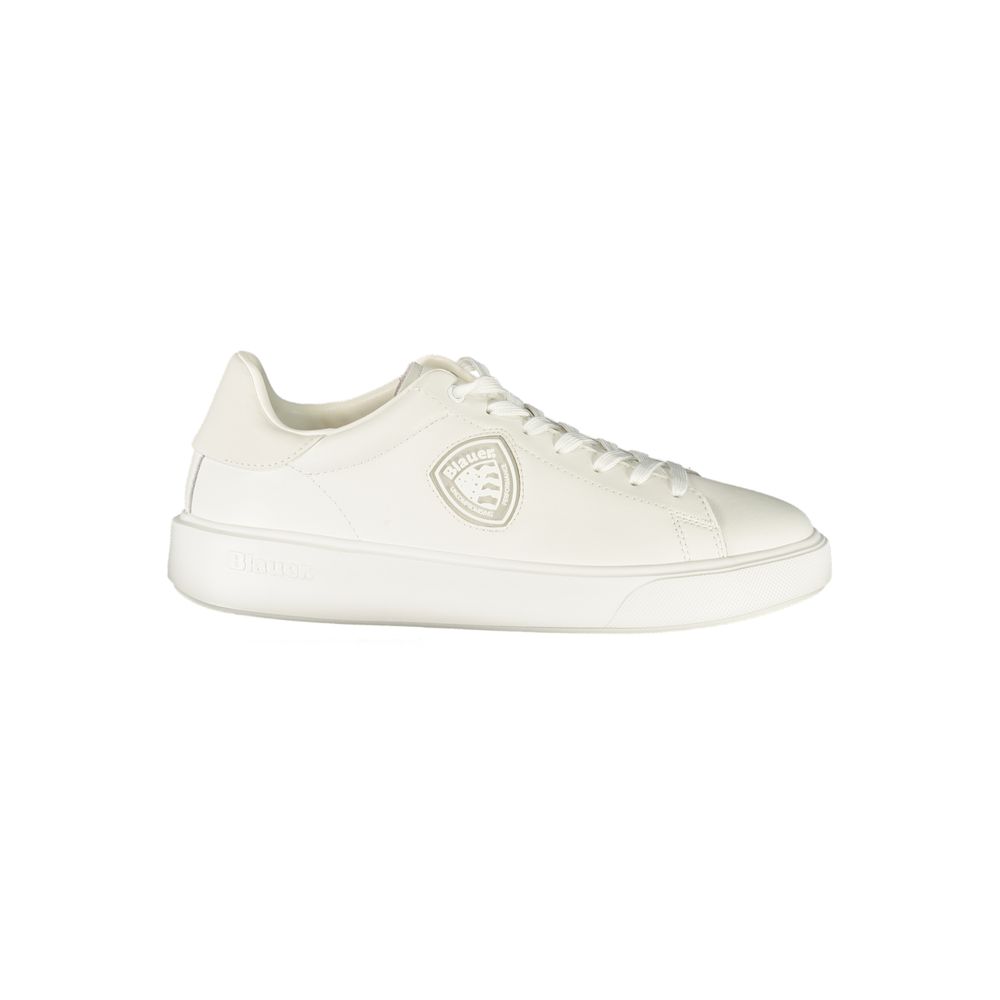 Blauer White Polyurethane Men's Sneaker - Stylish & Comfortable