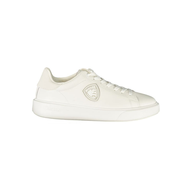 Blauer White Polyurethane Men's Sneaker - Stylish & Comfortable