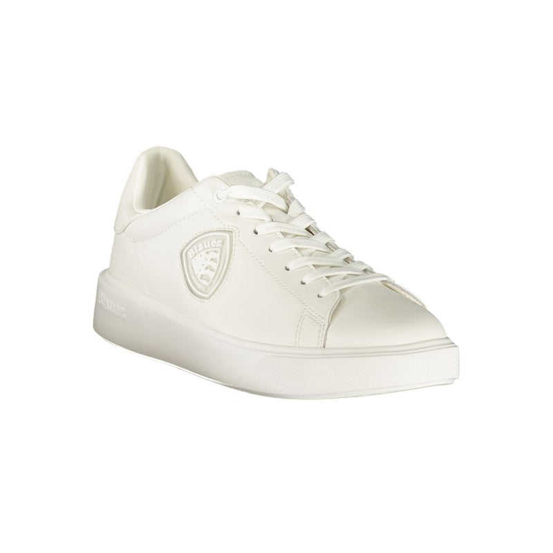 Blauer White Polyurethane Men's Sneaker - Stylish & Comfortable