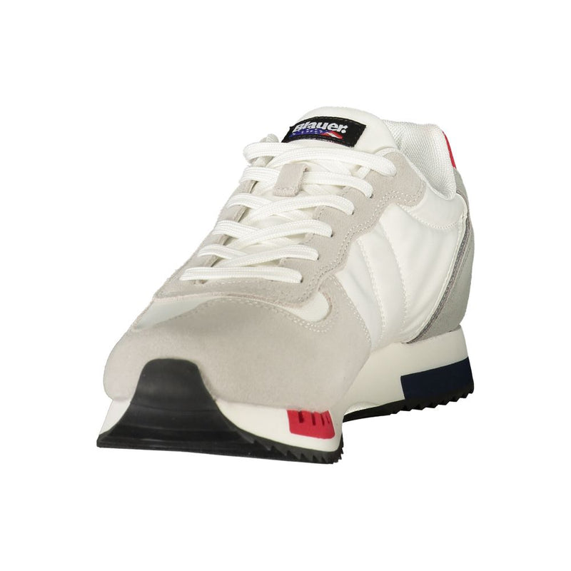 Blauer White Polyurethane Men's Sneaker - Stylish & Comfortable