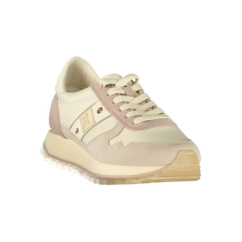 Blauer Beige Leather Women's Sneaker - Stylish & Comfortable