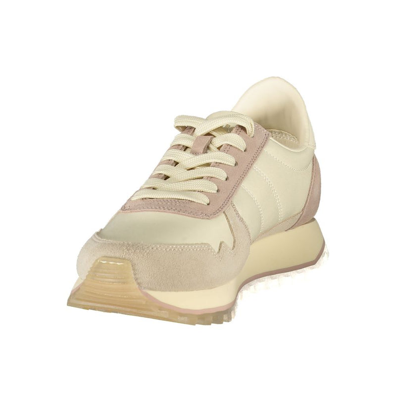 Blauer Beige Leather Women's Sneaker - Stylish & Comfortable