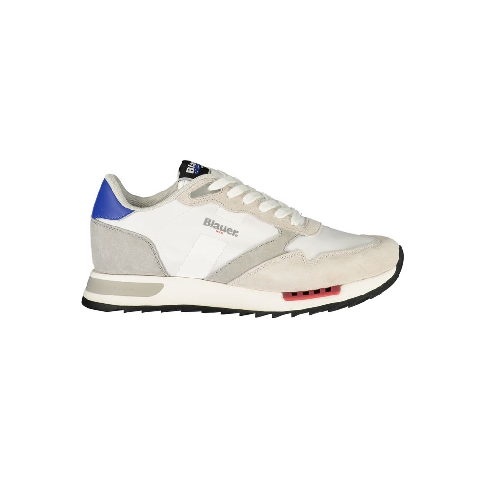 Blauer White Polyester Men's Sneaker - Stylish Comfort