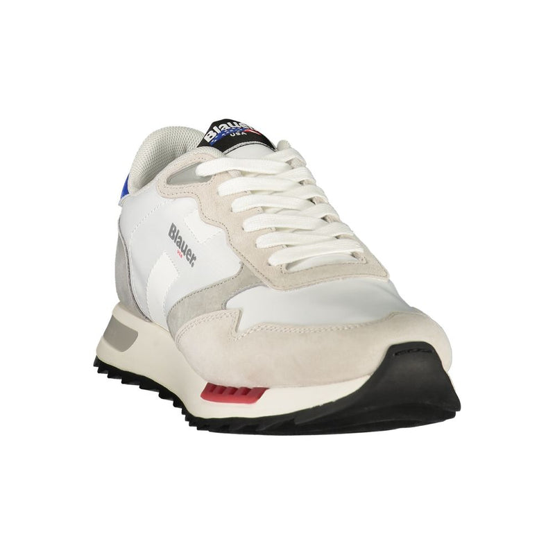 Blauer White Polyester Men's Sneaker - Stylish Comfort
