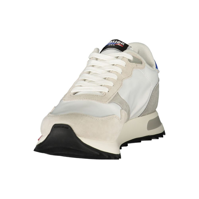 Blauer White Polyester Men's Sneaker - Stylish Comfort